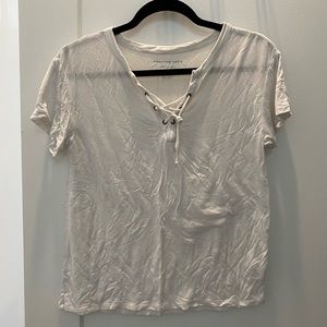 American Eagle white lace shirt